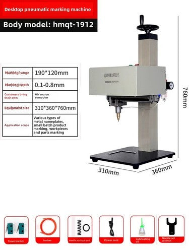 ya 26 8.1 Laser Pneumatic Electric Marking Machine Metal meplate Engraving Machinev