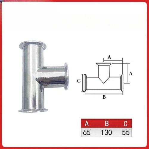 ya-26-7.28-Stainless-Steel-Quick-loading-Three-way-Vacuum-Three-way-Flange-Three-way-Jointd