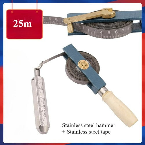 ya 26 7.28.2 Wood Handle Dipstick Oil Sounding Dip5 M 10m Copper Head Carbon Steel Taped