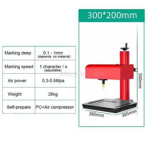 ya 26 7.28.3 Benchtop Pneumatic Dot Peen Marking Machine Metal Pin Marking meplate Engraverd