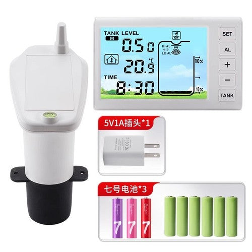 ya 26 7.28.2 Ultrasonic Wireless Water Tank Liquid Level Meter With Temperature Sensore