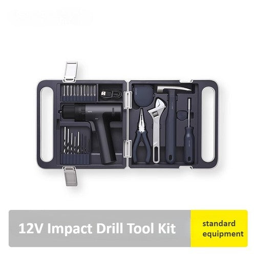 ya 26 8.1 12v Electric Drill Tool Kit, Multi-function Combi tion Electric Screwdriverc