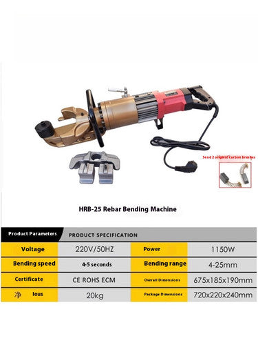 ya 26 8.1 Electro-hydraulic Portable Rebar Fast Bending Machine Handheld StraighteningToold