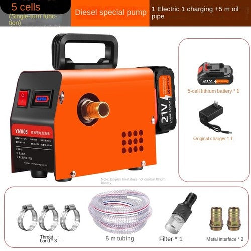 ya 26 8.1 Lithium Electric Pump Portable hargeable High Power Diesel Pump Oild