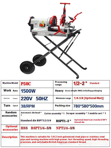 ya 26 8.1 Electric Sleeving Machine Pipe Cutting and Sleeving Machine Delicate Typeb