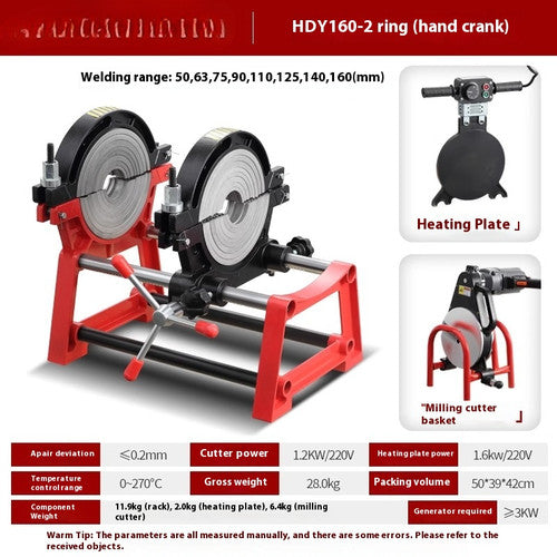 ya 26 8.1 Pipe Heat Fusion Butt Welding Machine Heat Fusion Machine Pipe Welding Machinec