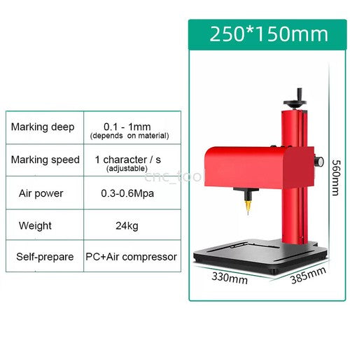 ya 26 7.28.3 Benchtop Pneumatic Dot Peen Marking Machine Metal Pin Marking meplate Engraverc