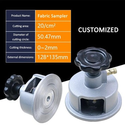 ya 26 7.28.2 Disc Sampler Paper Cloth Fabric Sampling Knife Machine Engraved Cut Cloth Knifew