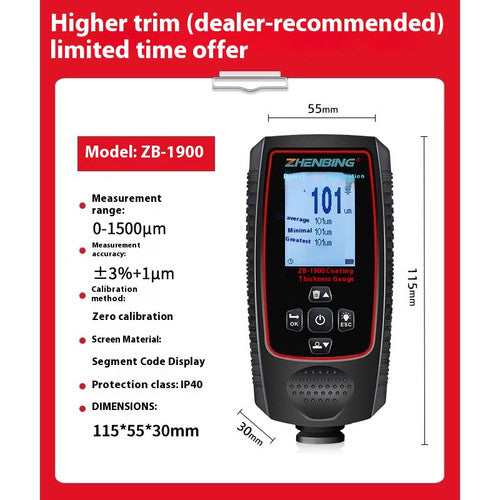 ya 26 8.1 Automotive Paint Coating Thickness Gauge Paint Film Gauge High Pisiont