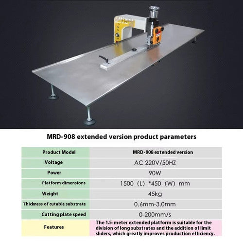ya 26 7.28.2 Cut Groove PCB Separating Cutting Machine 220V/50HZ 40W Sub Board Machinec
