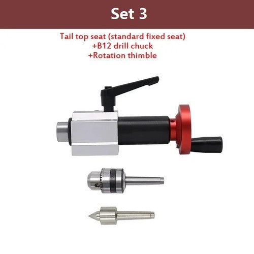 ya 26 7.28.2 Wood Lathe Tailstock Drilling Tailstock B12 Movable Top Chuck Rotaryc