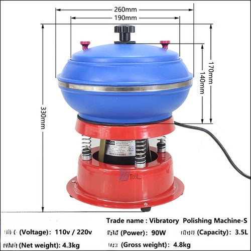ya 26 7.28.3 Small and Medium-sized Vibration Polishing Machine Vibration Drum Vibrationh