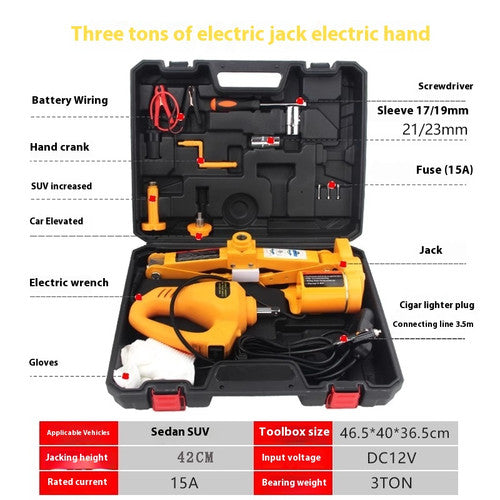 ya 26 7.28.3 3T Electric Jack, Electric Wrench, Inflation Pump Package, Tire Changing Jackb