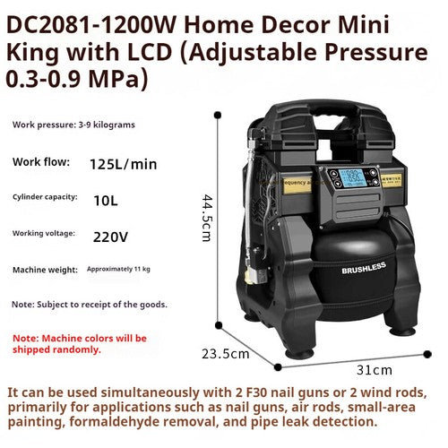 ya 26 8.1 Small Air Pump Variable equency Inverter Compressor Portable Oil-ee Mutes