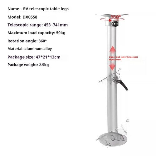 ya 26 8.1 RV Lift Table Legs Aluminum Alloy Rotary Lift Dining Table Aluminum Alloy Legsg