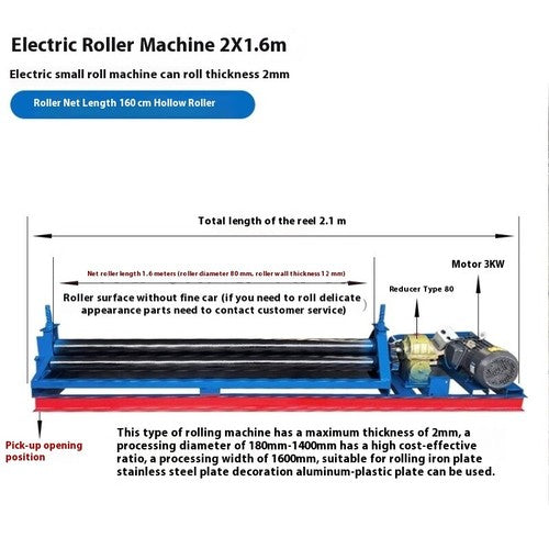 ya 26 8.1 Electric Plate Rolling Machine Teppan Plate Rolling Machine Pipe Rolling Machineb