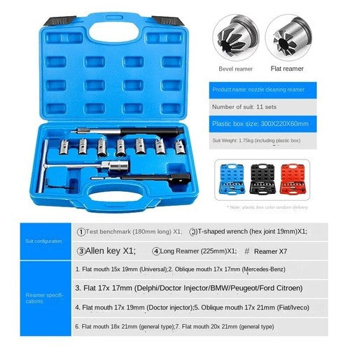 ya 26 7.28.3 8-Piece Diesel Injector Base Cleaning Reamer Car Chassis Cleaning Toold