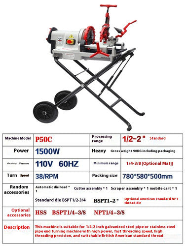 ya 26 8.1 Electric Sleeving Machine Pipe Cutting and Sleeving Machine Delicate Typec