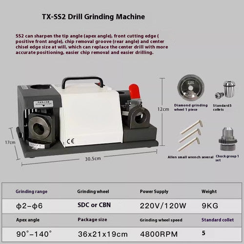 ya 26 7.28.3 Drill Grinding Machine Industrial Drill Grinding Machine Twist Bit Renovationd