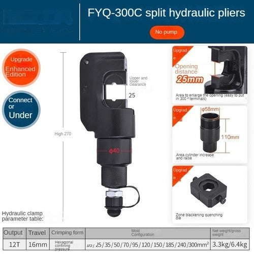 ya 26 7.28.2 Portable Split Hydraulic Clamp CO-400 16-400mm2 Cable Lug Split Crimperu
