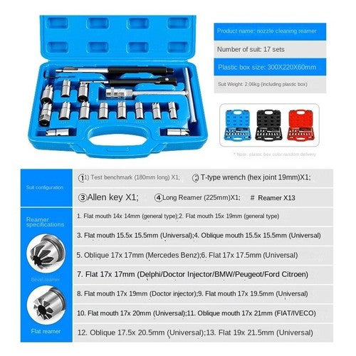 ya 26 7.28.3 8-Piece Diesel Injector Base Cleaning Reamer Car Chassis Cleaning Toolc
