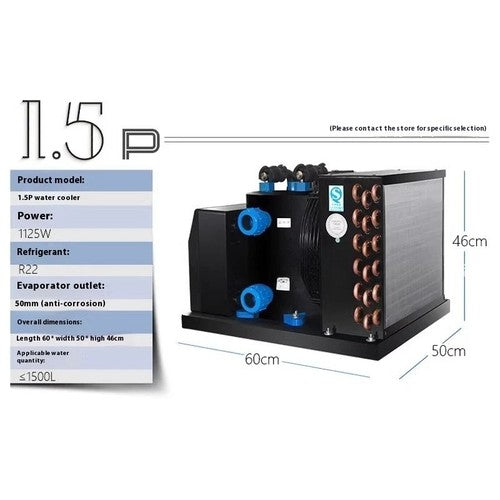 ya-26-7.28-Heat-pump-1-Hp-ice-bath-chiller-1/2-1/3-500L-portable-cold-soaking-220Vb