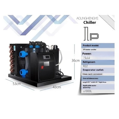 ya-26-7.28-Heat-pump-1-Hp-ice-bath-chiller-1/2-1/3-500L-portable-cold-soaking-220Vc