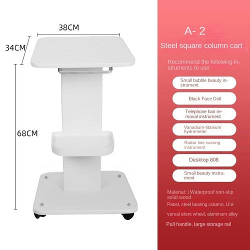 ya 26 7.28.3 Multi-function Wear-resistant Trolley Rack Salon Trolley Flexible Movementg