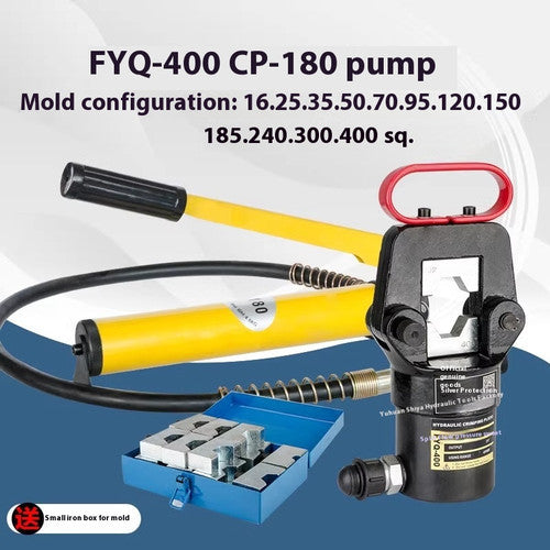 ya 26 8.1 Manual Hydraulic Crimper Crimping Pliers 20 Ton Hose Lug Termi l+ Pump+ 12 Diese