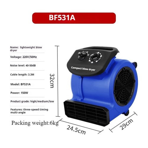 ya 26 8.1 Commercial High Power Floor Powerful Dehumidifier Blower Carpet Drying 1200ws