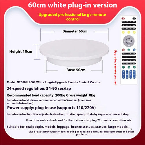 ya-26-7.28-Automatic-Turntable-Display-Table-Remote-Control-Speed-Plug-in-Chargingr