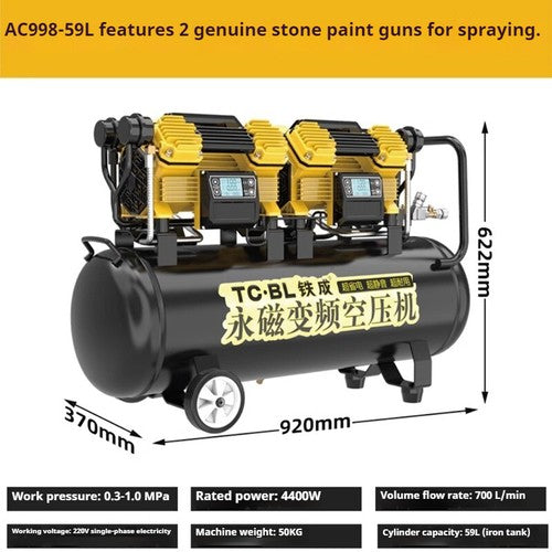 ya 26 8.1 Small Air Pump Variable equency Inverter Compressor Portable Oil-ee Mutem