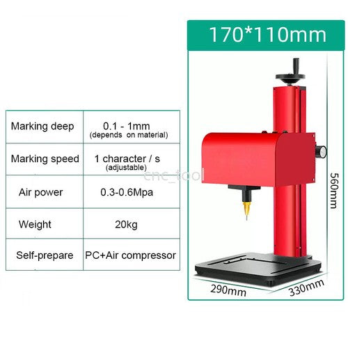 ya 26 7.28.3 Benchtop Pneumatic Dot Peen Marking Machine Metal Pin Marking meplate Engraverj
