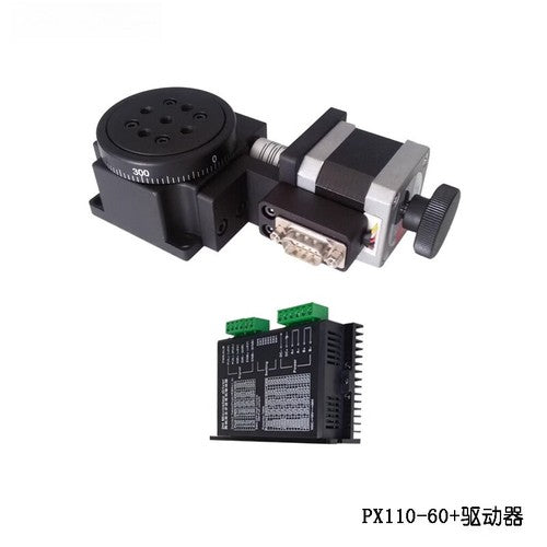 ya 26 7.28.2 High Pision Motorized Rotary Table Indexing Angle Turntable PX110-60t