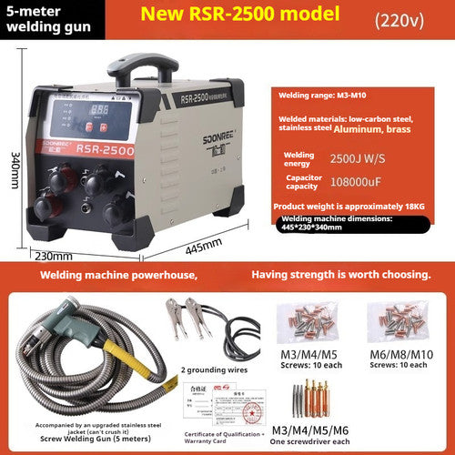 ya 26 8.1 RSR-1600/2500 Capacitor Discharge Stud Welder Bolt Tag Welder Seed Welderd