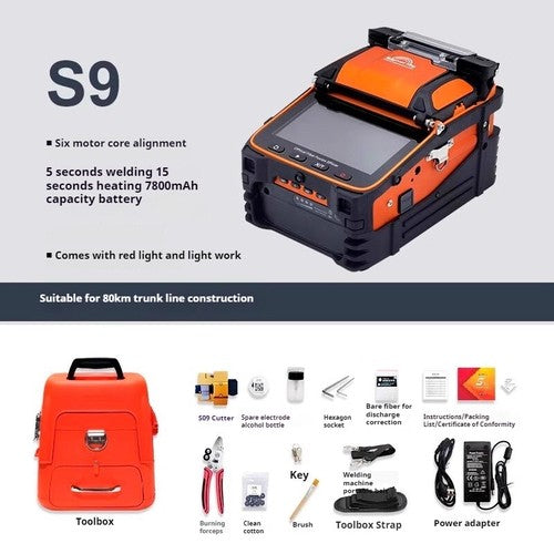 ya 26 8.1 Fiber Optic Fusion Splicer Fusion Fiber Machine High Pision Hot Melt Machineh