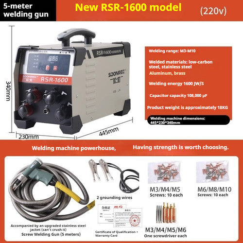 ya 26 8.1 RSR-1600/2500 Capacitor Discharge Stud Welder Bolt Tag Welder Seed Welderc