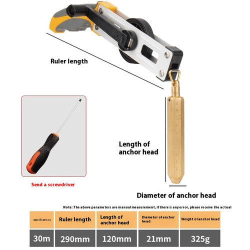 ya 26 7.28.2 Dipstick 5-10-20-30 M Copper Anchor Explosion Proof Hydraulic Tank Depth Gaugek