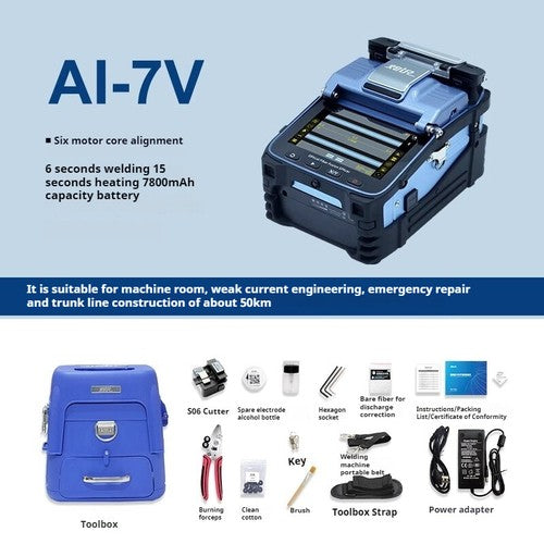 ya 26 8.1 Fiber Optic Fusion Splicer Fusion Fiber Machine High Pision Hot Melt Machineb