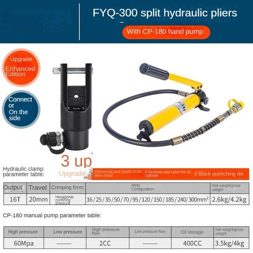 ya 26 7.28.2 Portable Split Hydraulic Clamp CO-400 16-400mm2 Cable Lug Split Crimperd