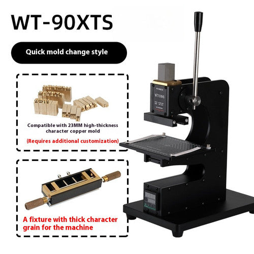 ya 26 7.28.2 Small Manual Hot Stamping and Embossing Quick Die Change Labelling Machined