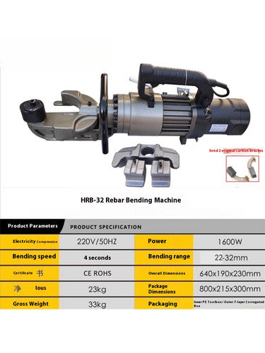 ya 26 8.1 Electro-hydraulic Portable Rebar Fast Bending Machine Handheld StraighteningTooll