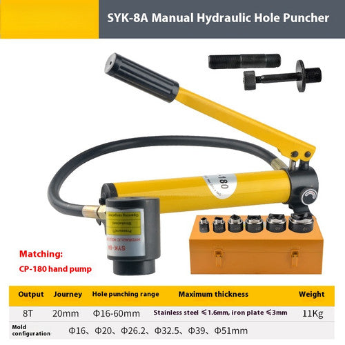 ya 26 8.1 SYK-8A Stainless Steel Hydraulic Hole Opener Drilling Machine with Moldsn