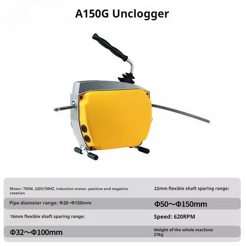 ya 26 8.1 Pipe Unclogging Machine Motorized Professio l Drain Cleaning Tool 220Ve