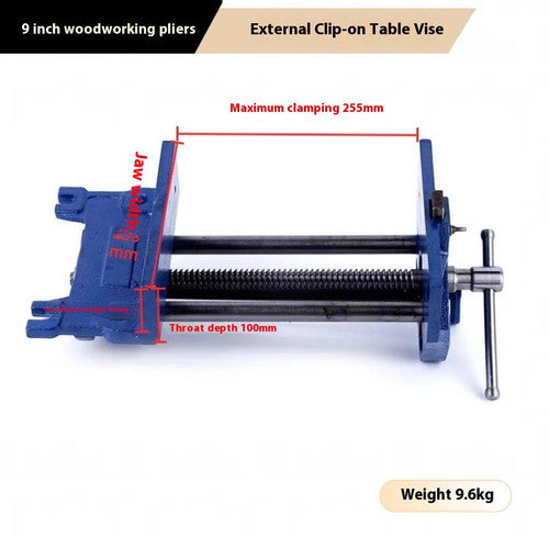 ya 26 7.28.3 7 Inch Woodworking Bench Vise Wooden Vise Guide Rod with Lever Quick Clamp Viseb