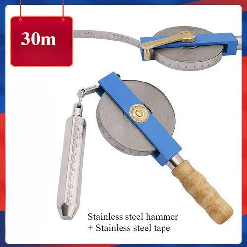 ya 26 7.28.2 Wood Handle Dipstick Oil Sounding Dip5 M 10m Copper Head Carbon Steel Tapeg
