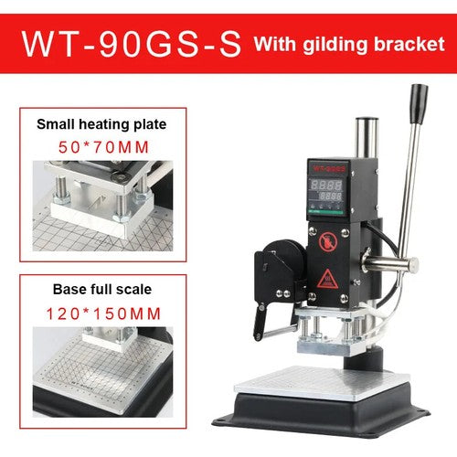 ya 26 8.1 Manual Desktop Marking Machine 220/110V Leather Multifunction Hot Foild