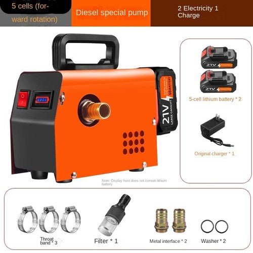 ya 26 8.1 Lithium Electric Pump Portable hargeable High Power Diesel Pump Oile