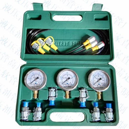 ya 26 7.28.2 Hydraulic Pressure Guage Excavator Hydraulic Pressure Test Kit Machinery Testd