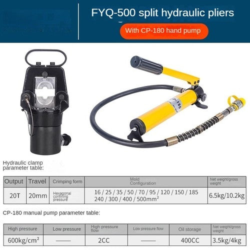 ya 26 7.28.2 Portable Split Hydraulic Clamp CO-400 16-400mm2 Cable Lug Split Crimperm